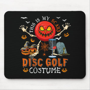 This Is My Scary Disc Golf Costume Halloween Skele Mouse Pad