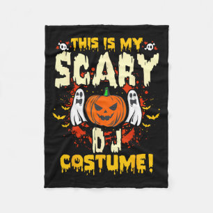 This is My Scary DJ Costume Funny Halloween Fleece Blanket