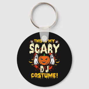 This is My Scary DJ Costume Funny Halloween Key Ring