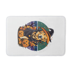 This is my scary dog dad costume Halloween Doglove Bath Mat