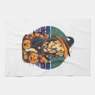 This is my scary dog dad costume Halloween Doglove Tea Towel