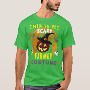 This Is My Scary Farmer Costume Scary Pumpkin Hall T-Shirt