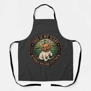 This Is My Scary French Bulldog Costume Halloween  Apron