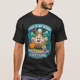 This Is My Scary Halloween Costume Bowling Pin Gho T-Shirt