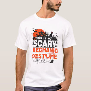 This Is My Scary Mechanic Costume Horror Night Gif T-Shirt