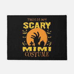 This Is My Scary Mimi Costume Halloween Doormat