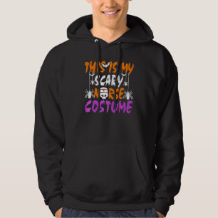 This Is My Scary Nurse Costume Skull Halloween Hoodie