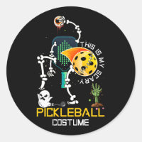 This Is My Scary Pickleball Costume Halloween Skel