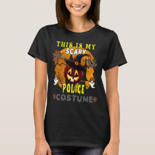 This Is My Scary Police Costume Scary Pumpkin T-Shirt