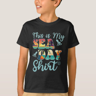 This Is My Sea Day Funny Family Summer Vacation T-Shirt