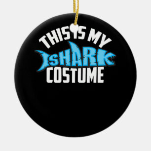 This Is My Shark Costume Sea Creature Ceramic Tree Decoration