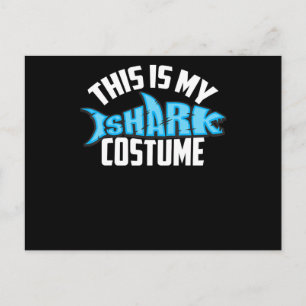 This Is My Shark Costume Sea Creature Invitation Postcard