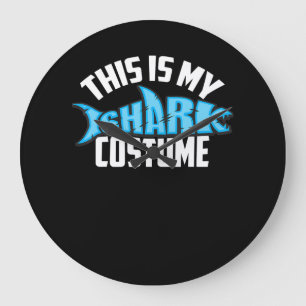 This Is My Shark Costume Sea Creature Large Clock