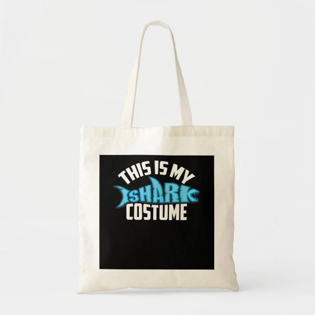 This Is My Shark Costume Sea Creature Tote Bag (Front)