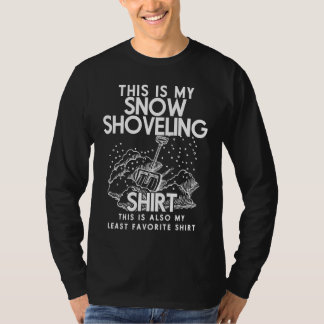This Is My Snow Shoveling  Funny Snow Removal T-Shirt