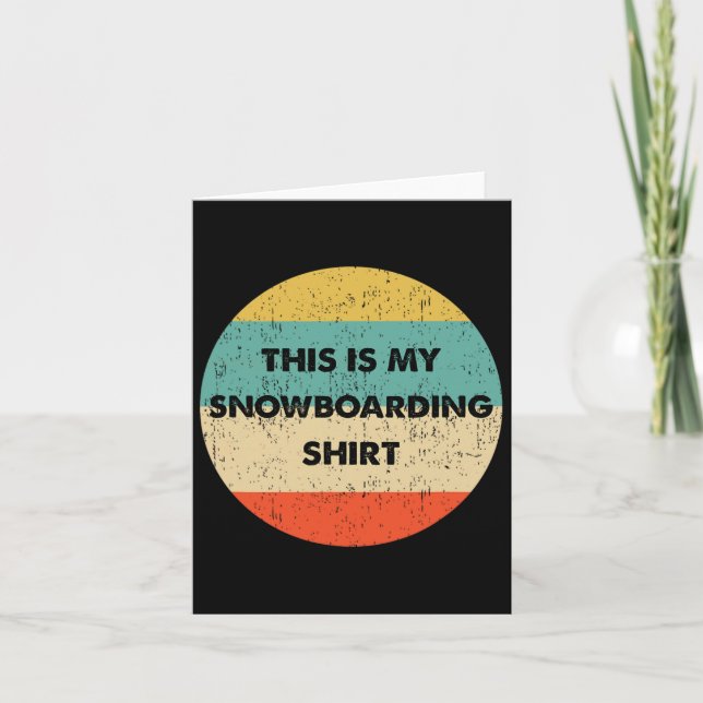 This Is My Snowboarding  Card (Front)