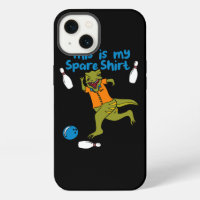 This is My Spare Shirt Funny Bowling Dinosaur Bowl