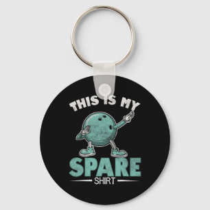 This Is My Spare Shirt Funny Bowling Men Women Kid Key Ring