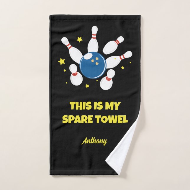This is My Spare Shirt Funny Bowling Named Hand Towel (Hand Towel)