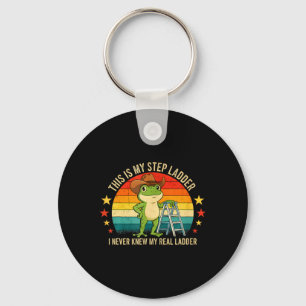 This Is My Step Ladder I Knew My Ladder Funny Frog Key Ring