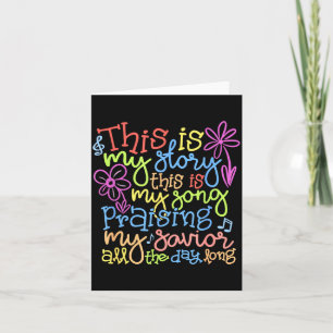 This Is My Story - Christian Faith Gift  Card