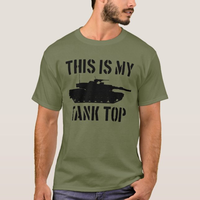 This Is My Tank Top Abrams Tank Funny Military (Front)