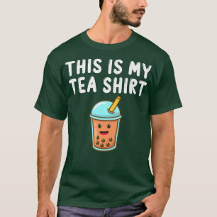 This Is My Tea Shirt Funny Teashirt Pun Bubble Tea
