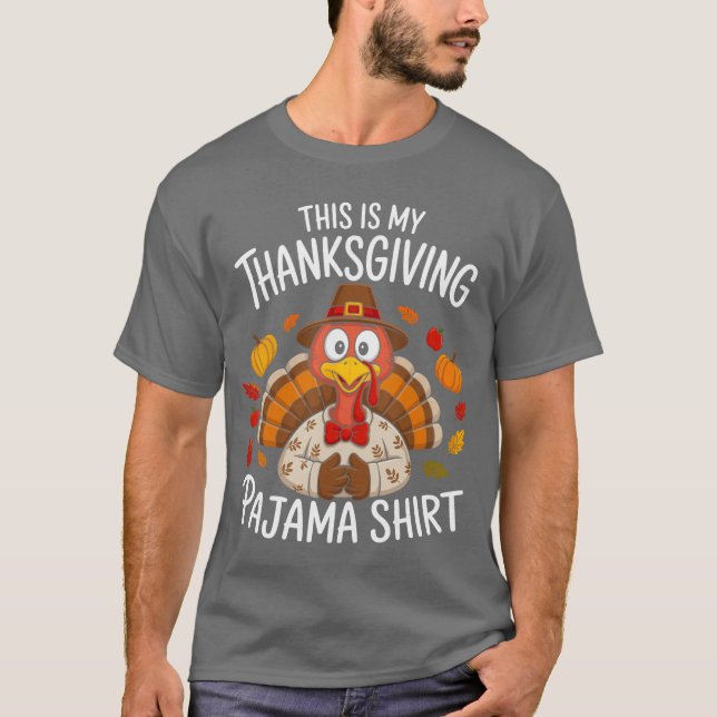 This is My Thanksgiving Pajama T-Shirt (Front)