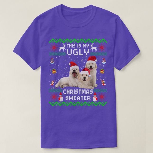 This Is My Ugly Sweater Funny Christmas Golden Ret (Design Front)