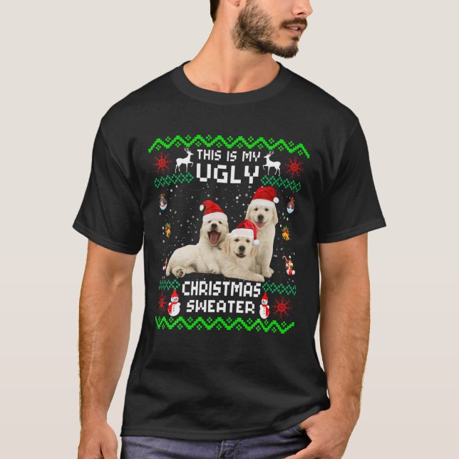 This Is My Ugly Sweater Funny Christmas Golden Ret (Front)