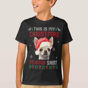 This Is My Ugly Xmas Pajama Chihuahua Dog T Shirt