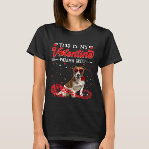 This Is My Valentine Pajama Jack Russell Terrier T-Shirt