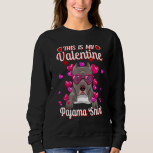This Is My Valentine Pajama Shirt Pitbull Lovers