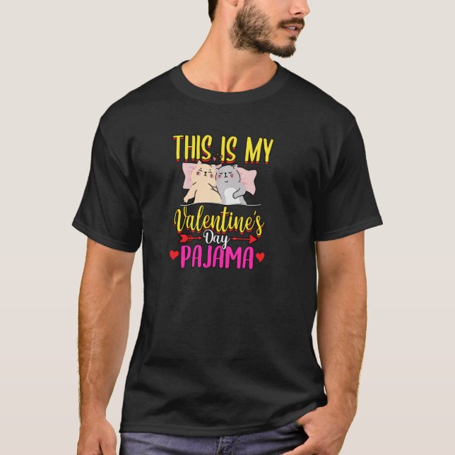 This Is My Valentine S Day Pajama Shirt Cat Pullov (Front)