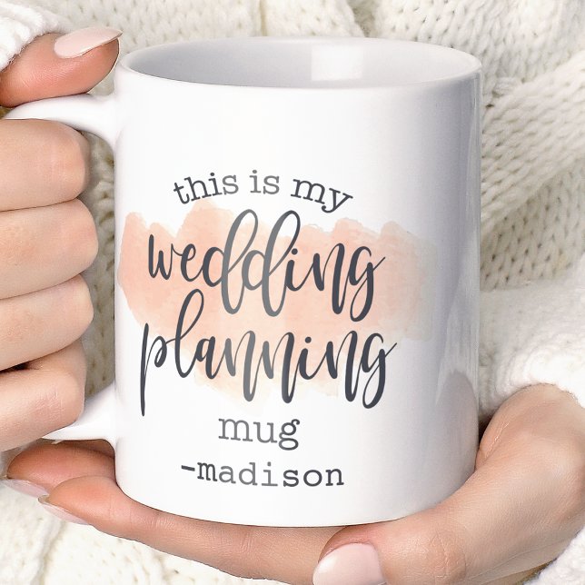 This Is My Wedding Planning Mug Watercolor Name (Creator Uploaded)