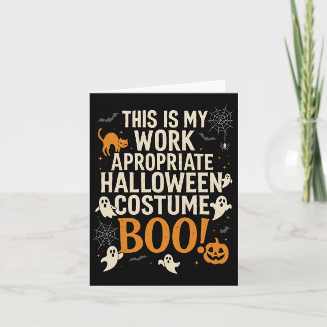 This Is My Work Appropriate Costume  Card (Front)