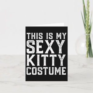 This Is My Y Kitty Costume Fun Easy Halloween Cat Card