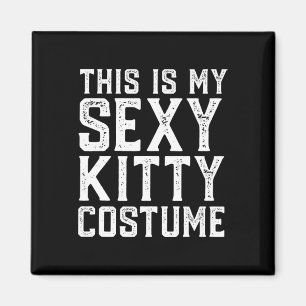 This Is My Y Kitty Costume Fun Easy Halloween Cat Magnet