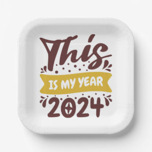 This is my year 2024 paper plate