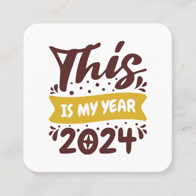This is my year 2024 square business card (Front)