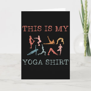 This Is My Yoga Design Yoga Poses Vinyasa Flow  Card
