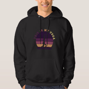 This Is My Yoga Headstand Retro Yoga Hoodie