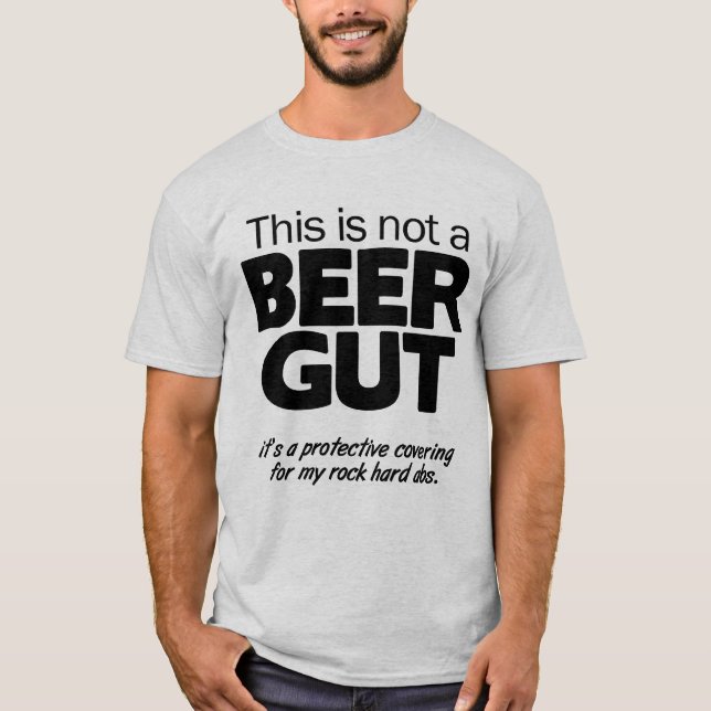 This Is Not A Beer Gut Funny Alcoholic T-Shirts (Front)