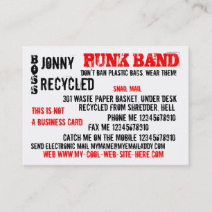 This is Not a BORING Business Card