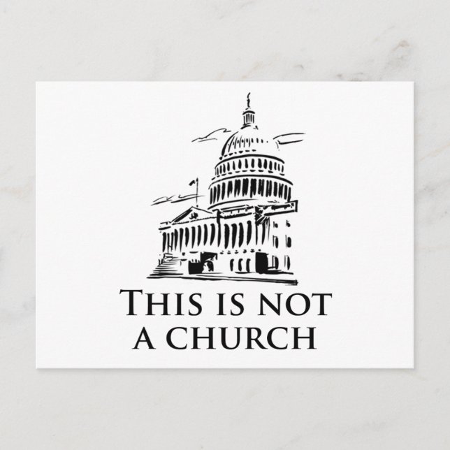this is not a church postcard (Front)
