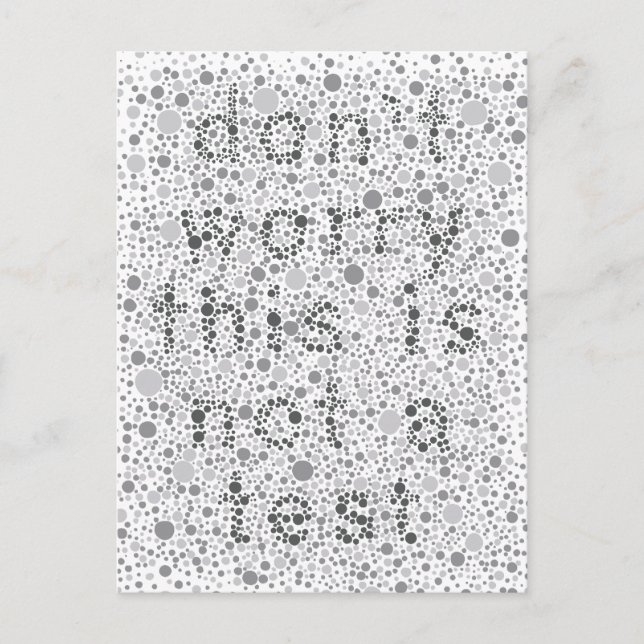 This is not a Test Postcard (Front)