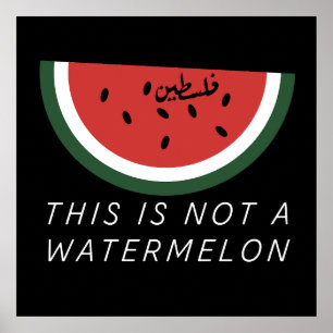 This is Not a Watermelon - Palestine watermelon  Poster