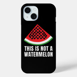 This is Not a Watermelon - Palestinian keffiyeh  iPhone 15 Case