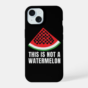 This is Not a Watermelon - Palestinian keffiyeh iPhone 15 Case