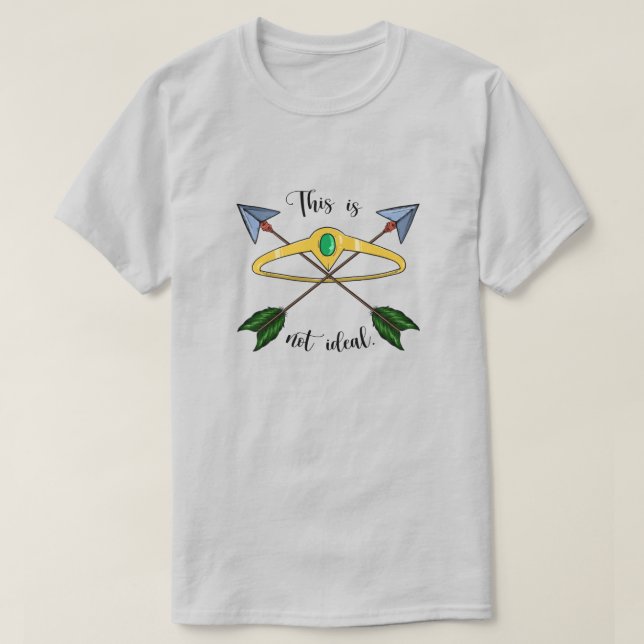 This is Not Ideal T-Shirt – Grey (Design Front)